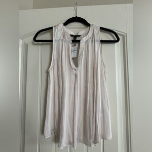 NWT Banana Republic shell tank top - cream, medium petite